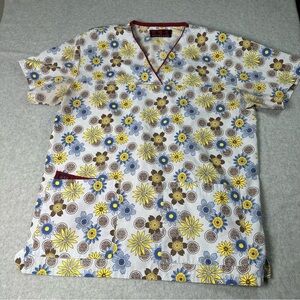 Beverly Hills Uniforms Women's M Short Sleeve Scrub‎ Top